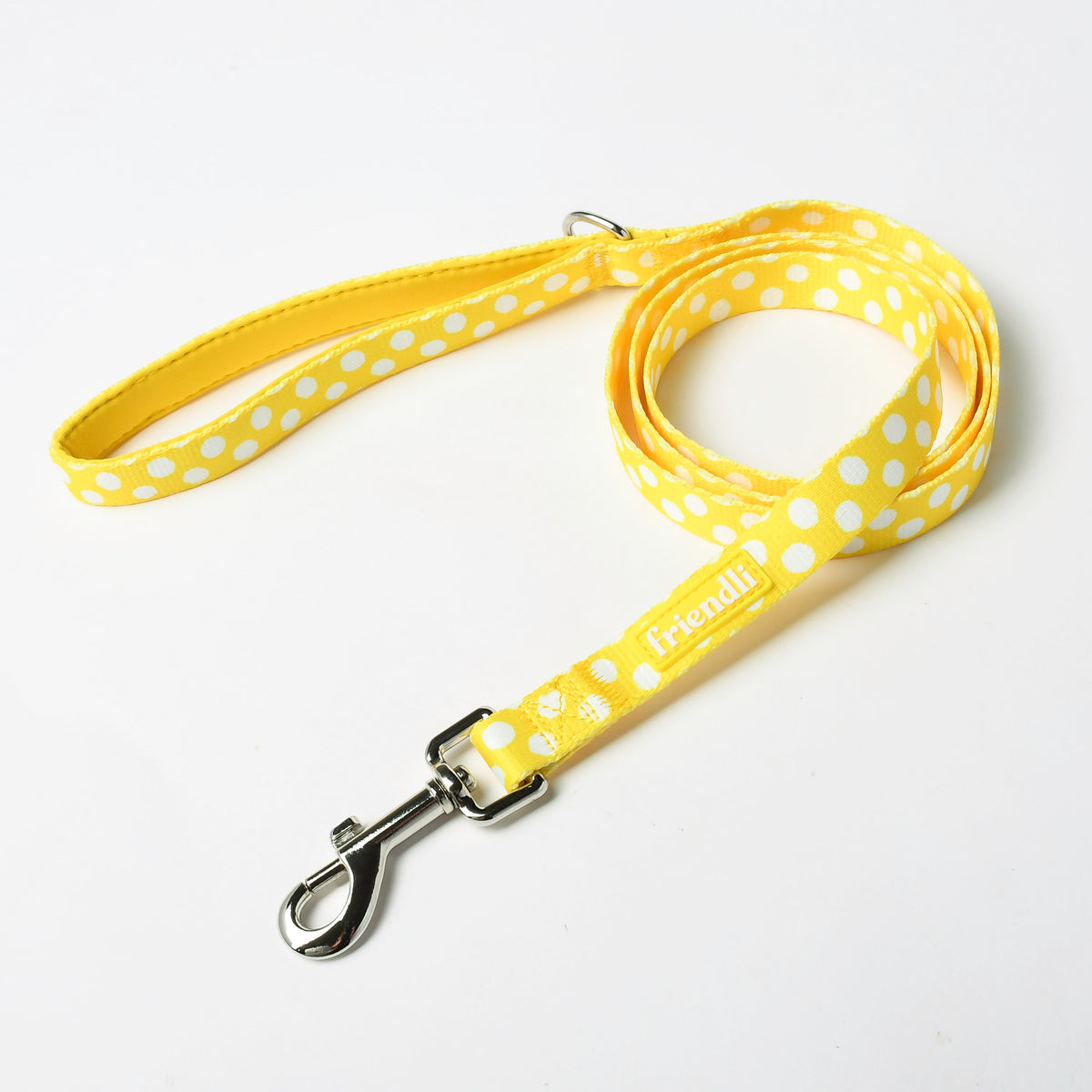 Yellow Neoprene Dog Leash, 5ft