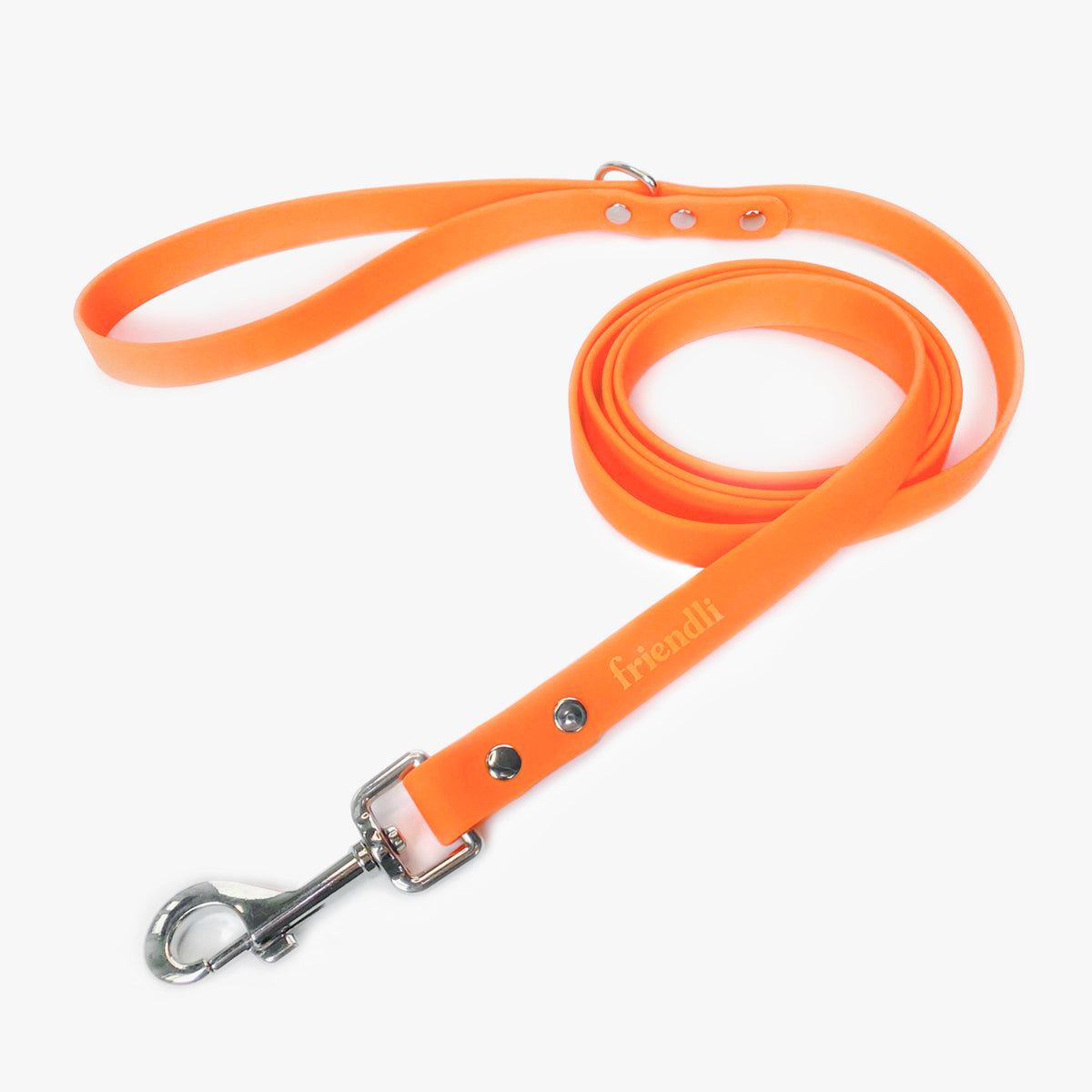 Tangerine Waterproof Dog Leash, 6ft