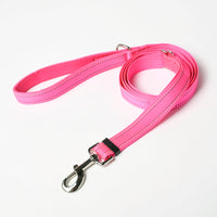 Hot Pink Nylon Dog Leash, 4-6ft