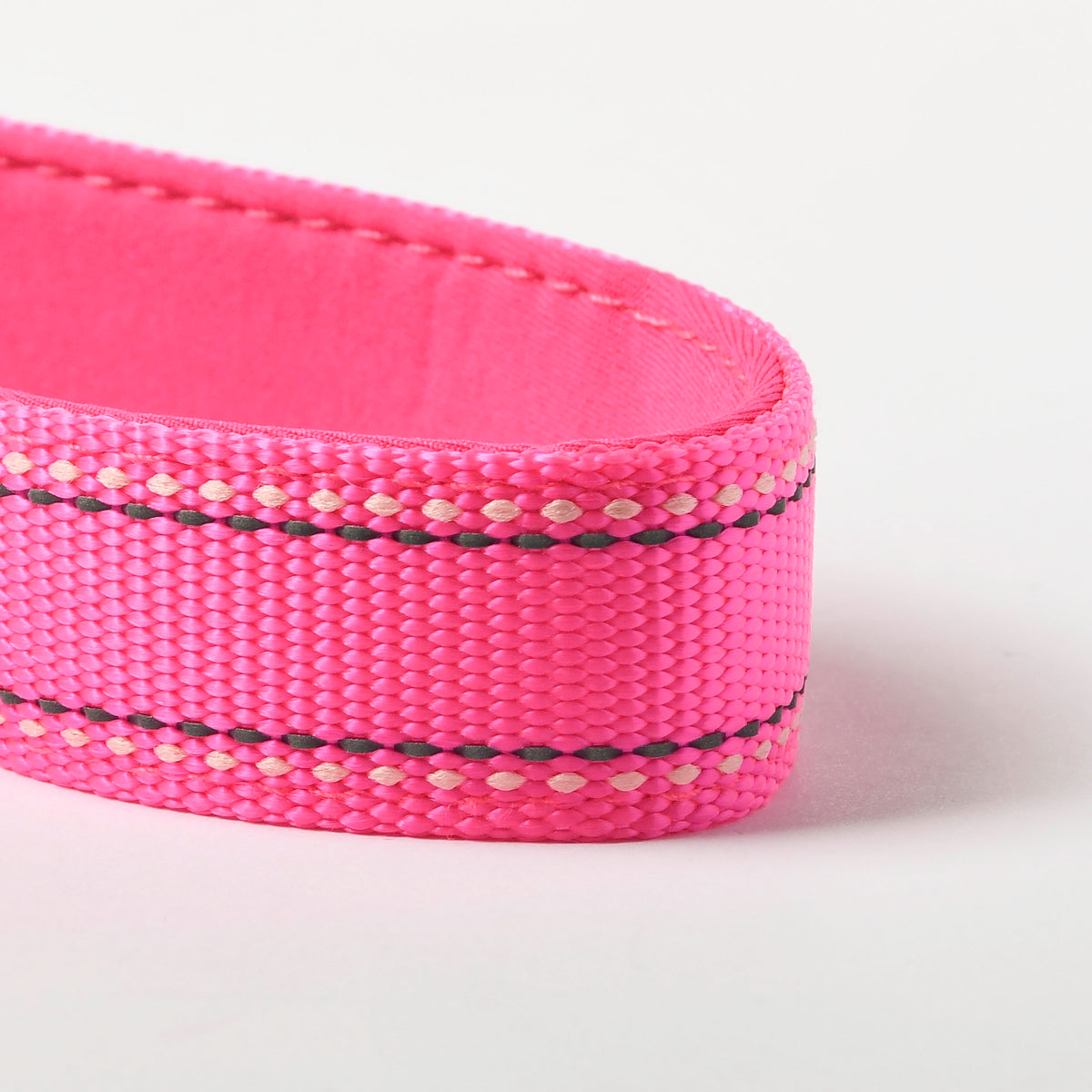 Hot Pink Nylon Dog Leash, 4-6ft