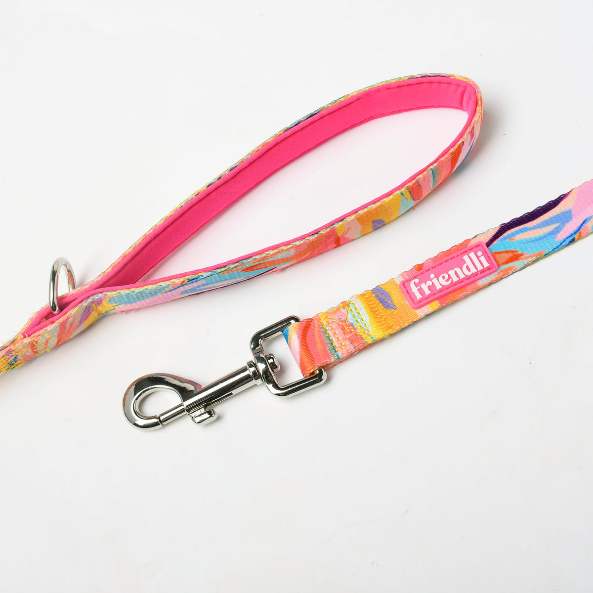 Pink Neoprene Dog Leash, 5ft