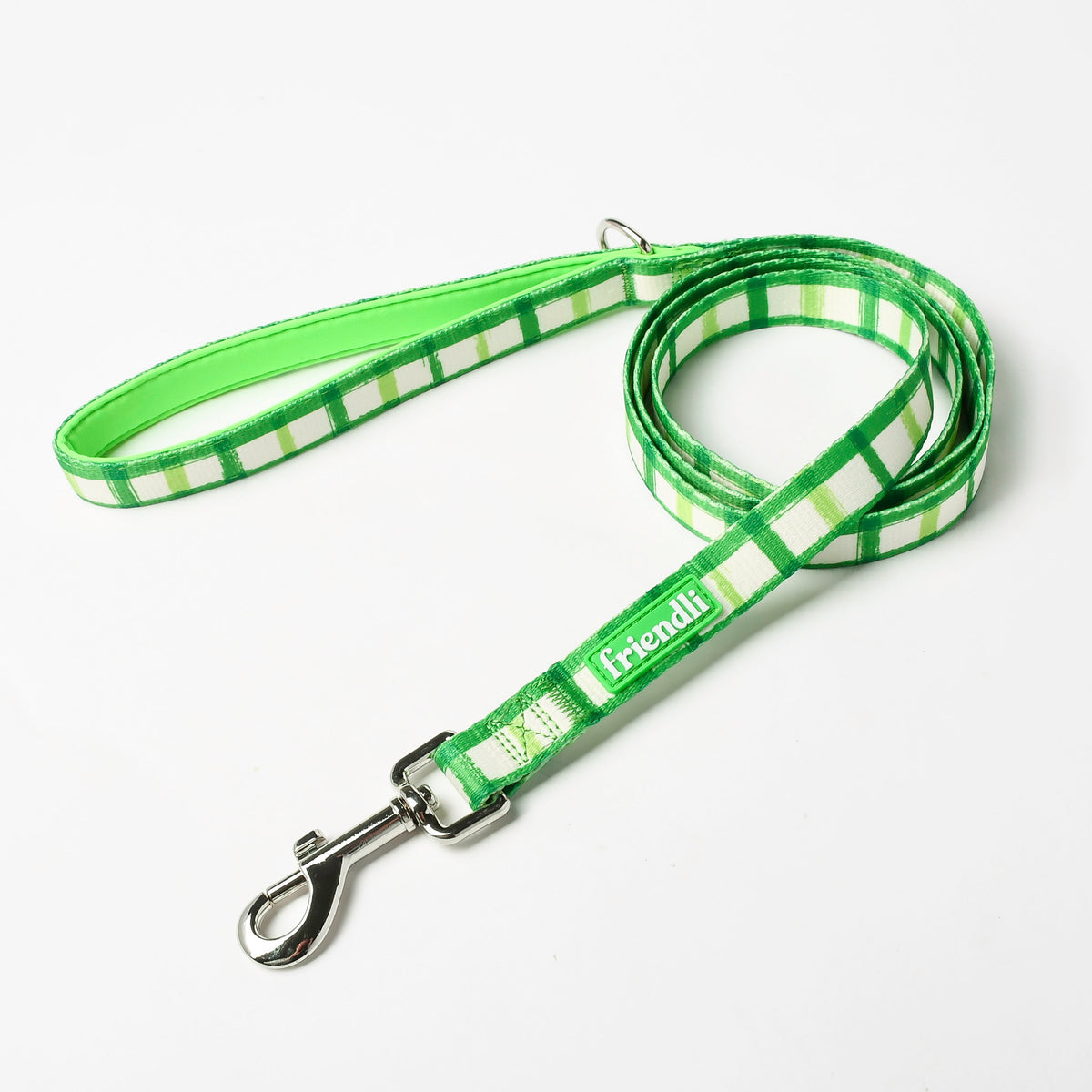 Green Neoprene Dog Leash, 5ft