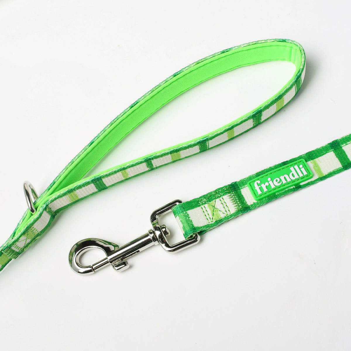 Green Neoprene Dog Leash, 5ft