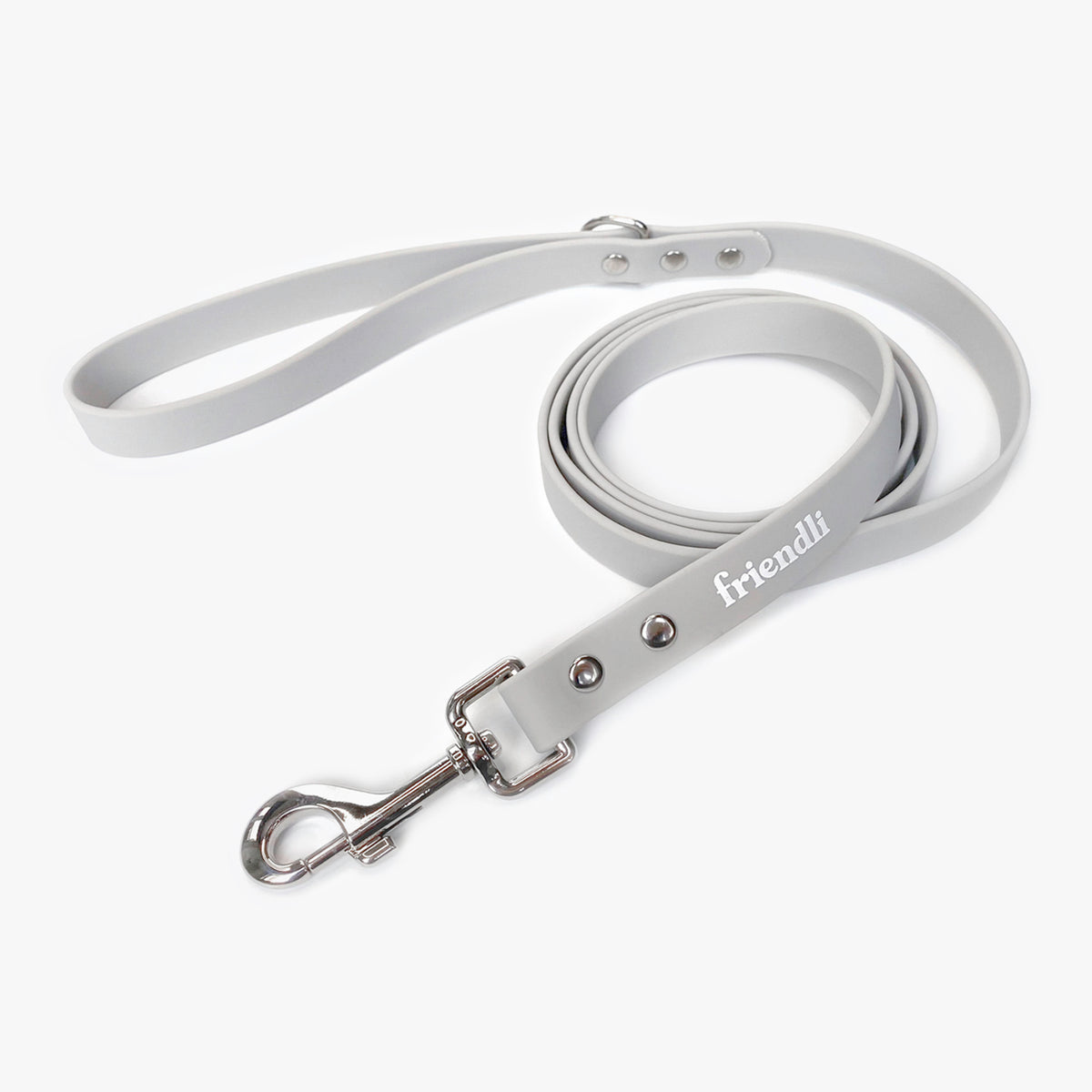Snow Gray Waterproof Dog Leash, 6ft