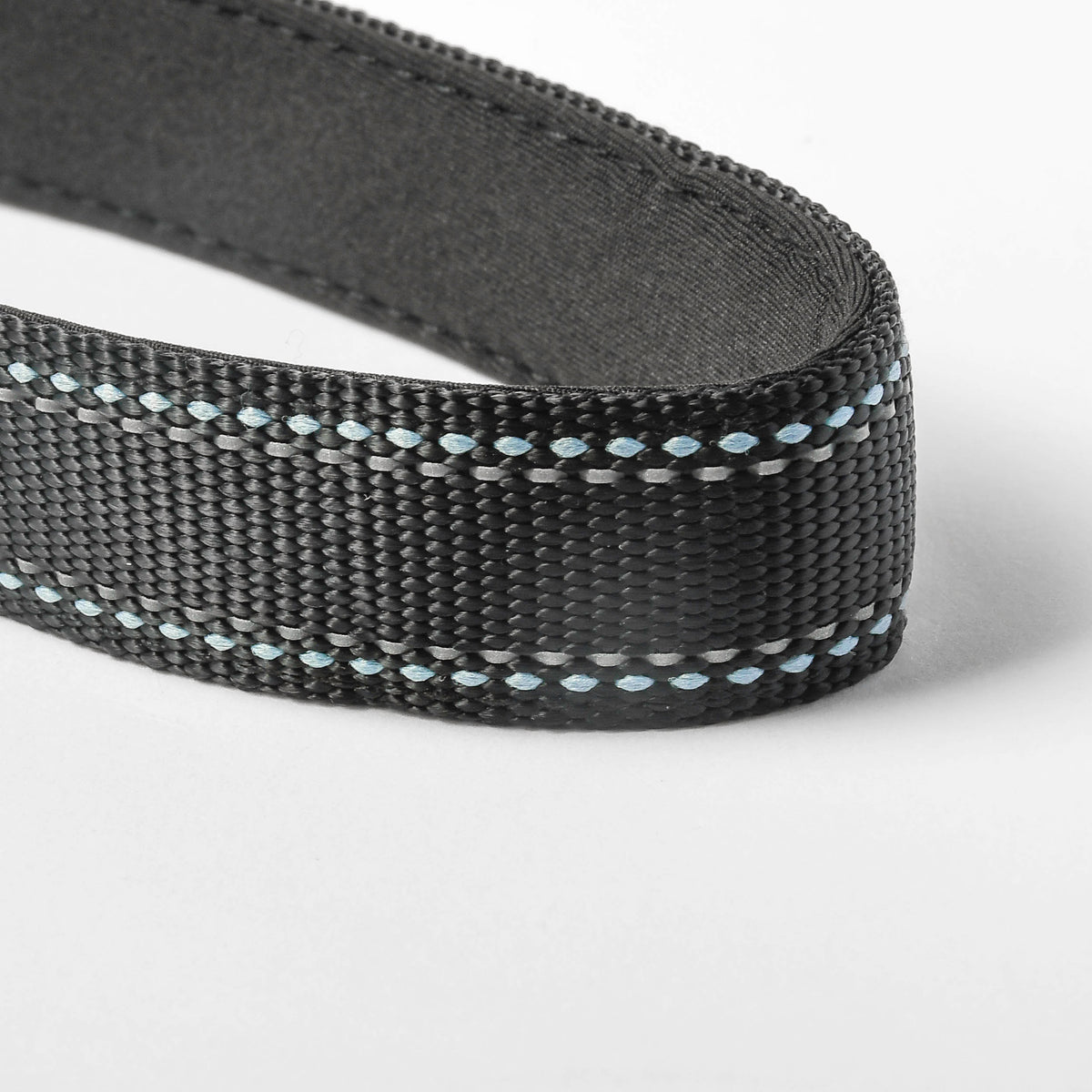 Midnight Black Nylon Dog Leash, 4-6ft