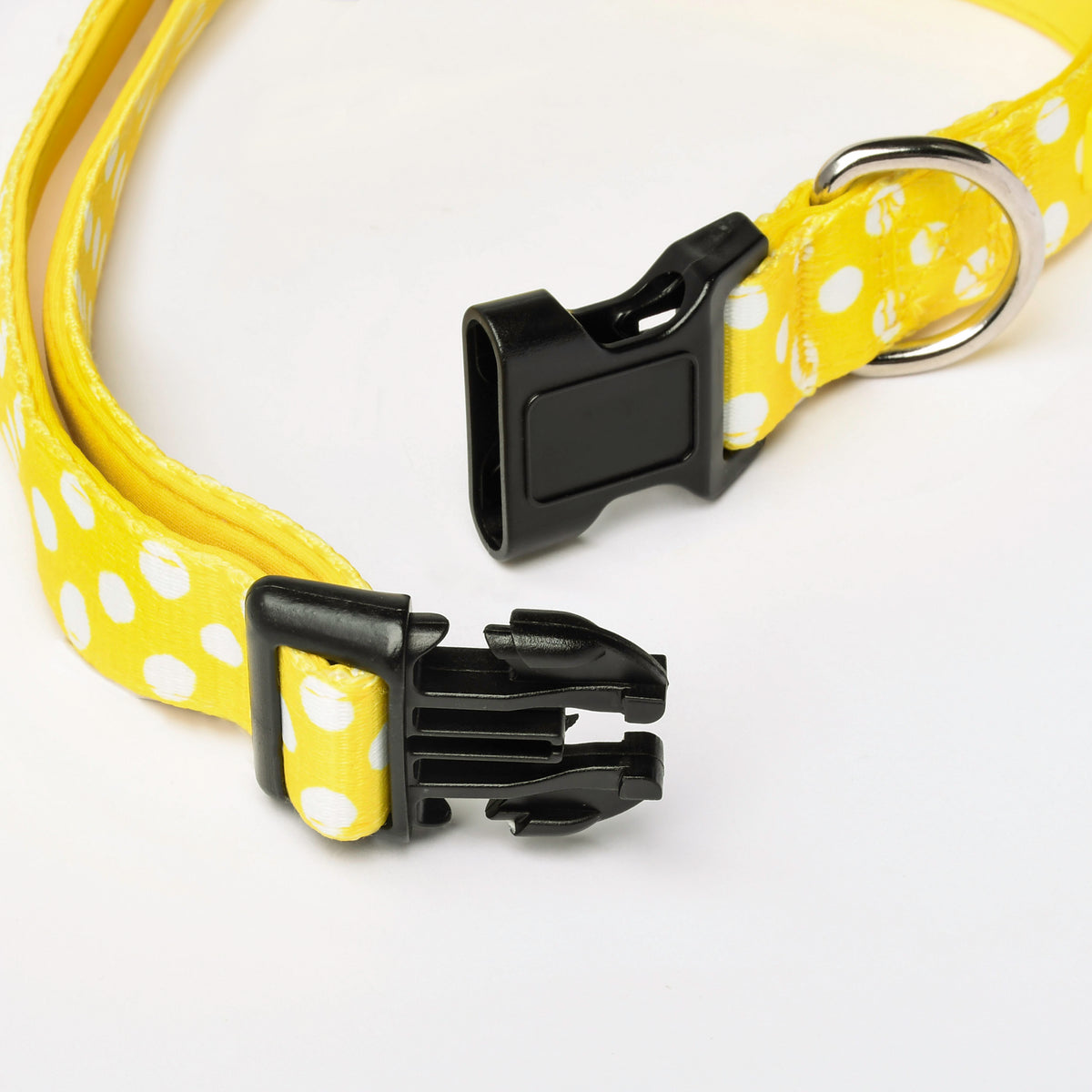 Yellow Neoprene Dog Collar, L/XL