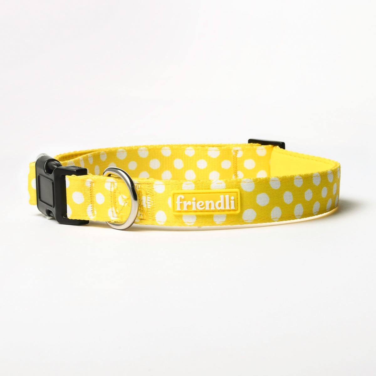 Yellow Neoprene Dog Collar, L/XL