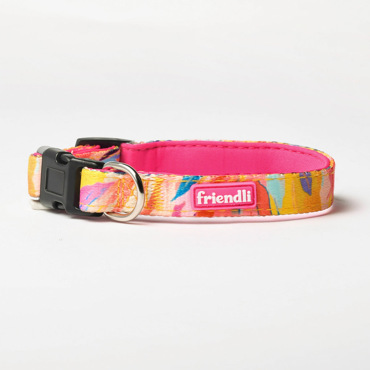 Pink Neoprene Dog Collar