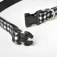 Checkered Neoprene Dog Collar, L/XL