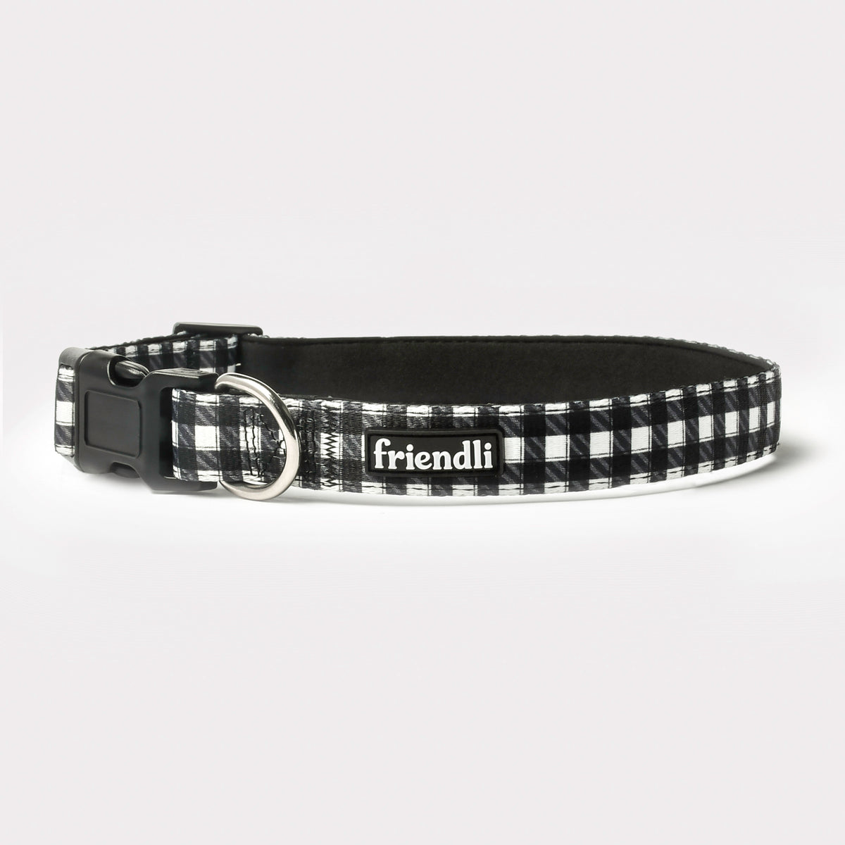 Checkered Neoprene Dog Collar, L/XL