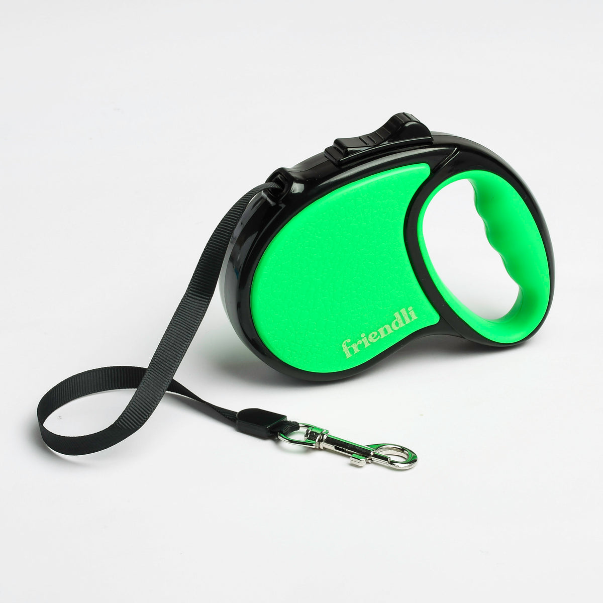Cosmic Green Retractable Dog Leash, Small