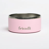 Bubblegum Stainless Steel Double Wall Dog Bowl, 32oz