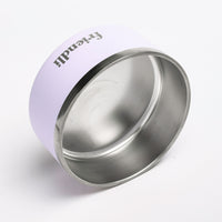 Lilac Stainless Steel Double Wall Dog Bowl, 32oz