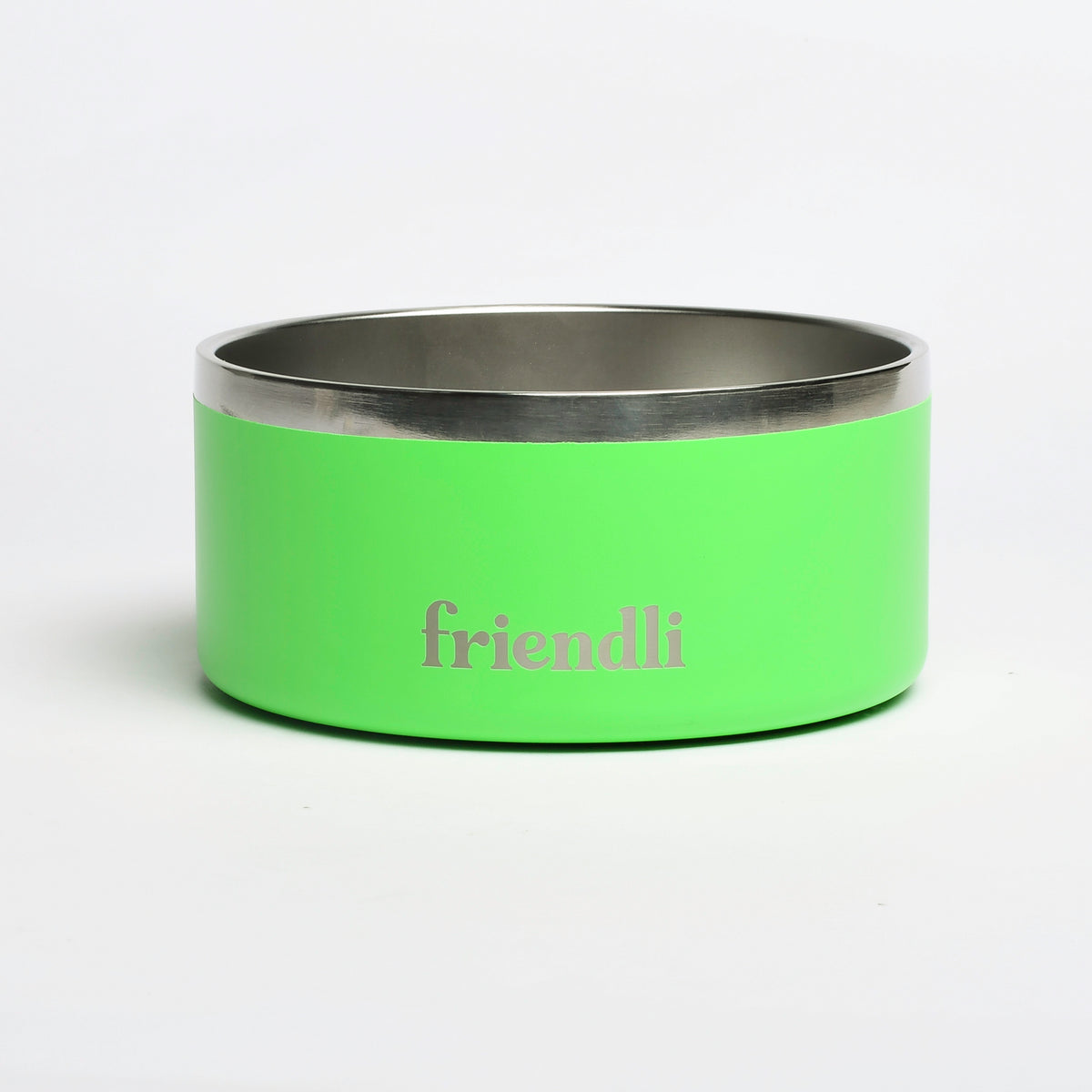 Cosmic Green Stainless Steel Double Wall Dog Bowl, 32oz