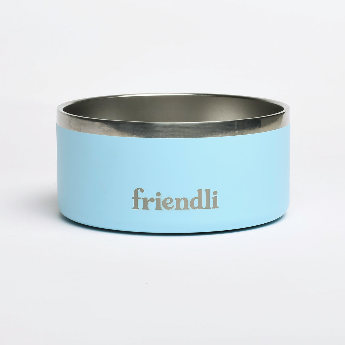 Ocean Blue Stainless Steel Double Wall Dog Bowl, 32oz