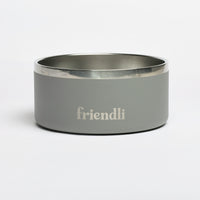 Graphite Stainless Steel Double Wall Dog Bowl, 32oz