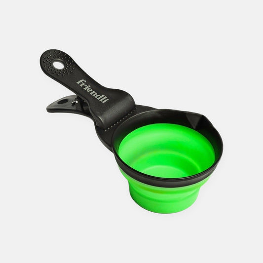 Collapsible Food Scoop and Bag Clip, 1 Cup