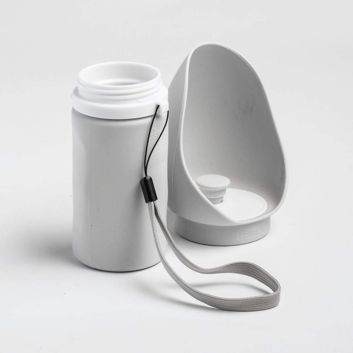 Pet Silicone Foldable Travel Water Bottle, 350ml