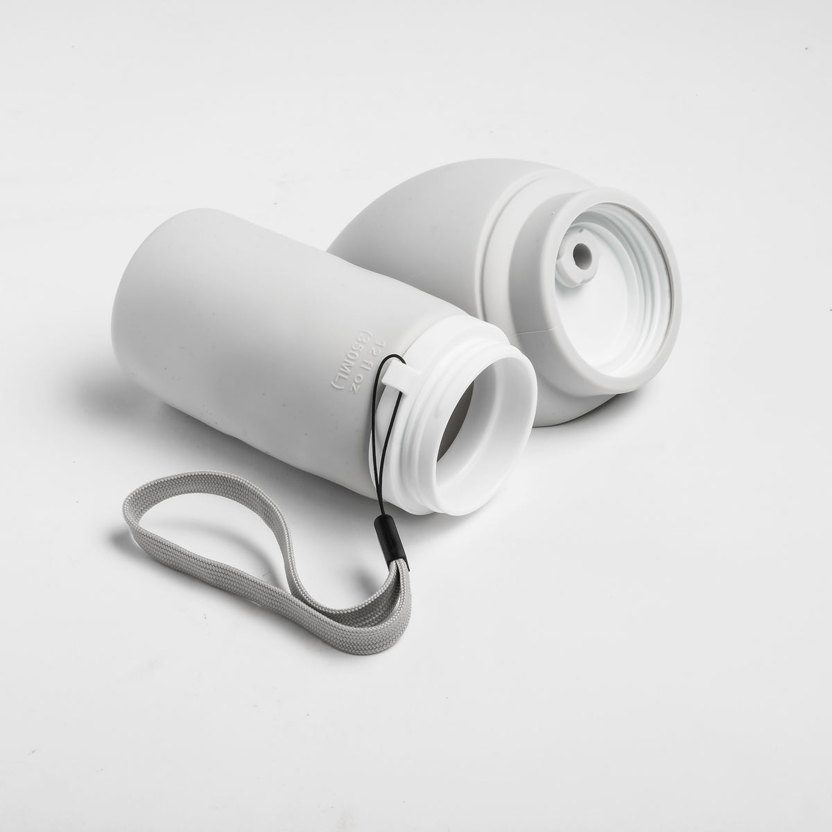 Pet Silicone Foldable Travel Water Bottle, 350ml