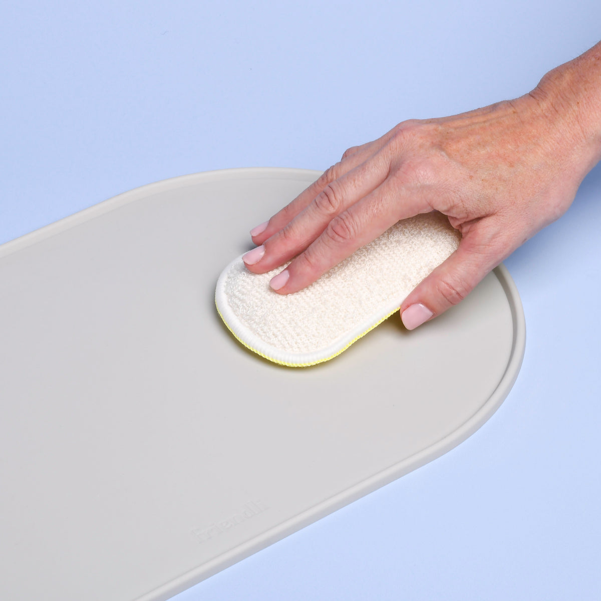 Snow Gray Silicone Placemat