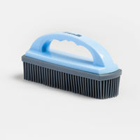 Dog Rubber Hair Removing Brush w/ Handle