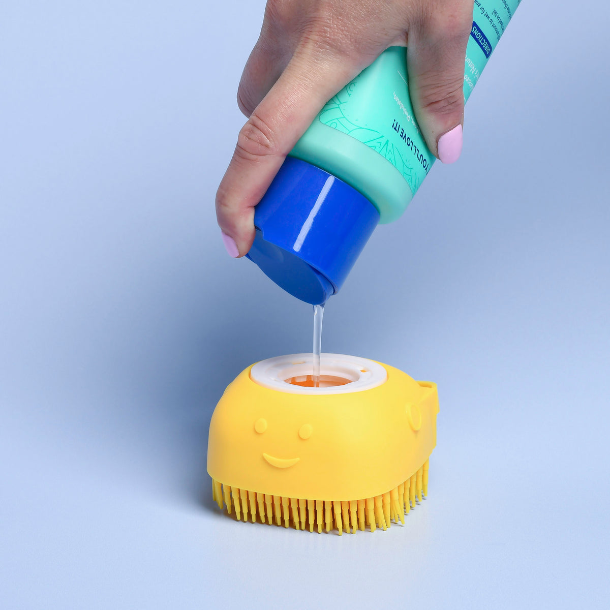 Shampoo Dispensing Grooming Brush