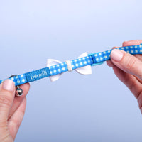 White/Pink Nylon Small Pet Bow Ties, 3ct