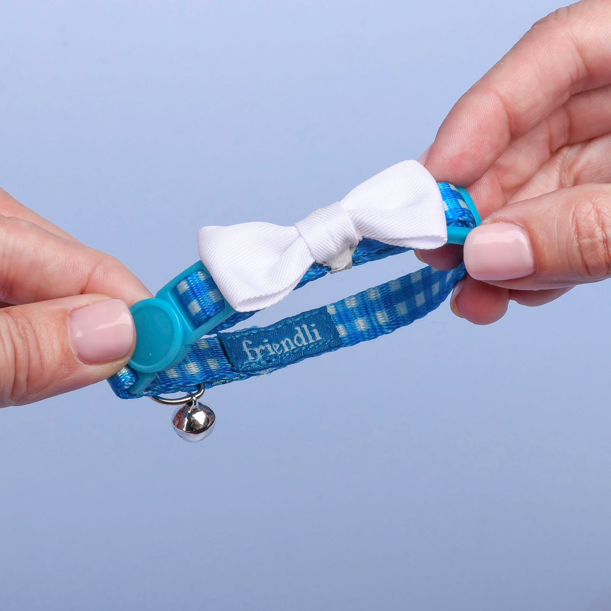 White/Pink Nylon Small Pet Bow Ties, 3ct