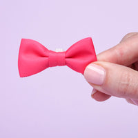 White/Pink Nylon Small Pet Bow Ties, 3ct