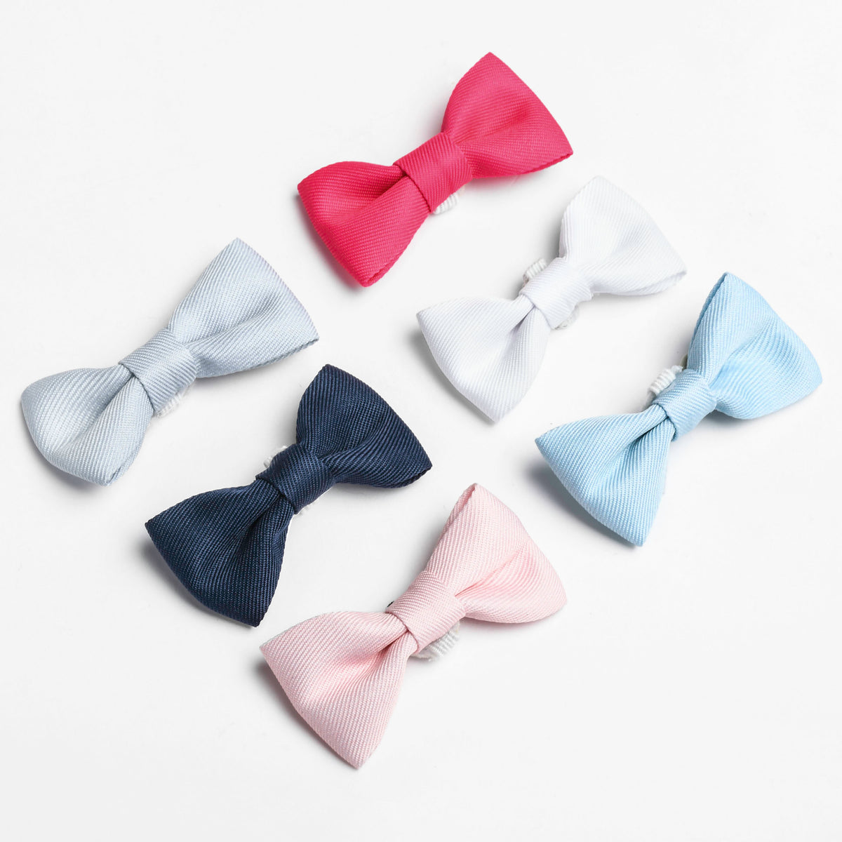 Gray/Blue Nylon Small Pet Bow Ties, 3ct