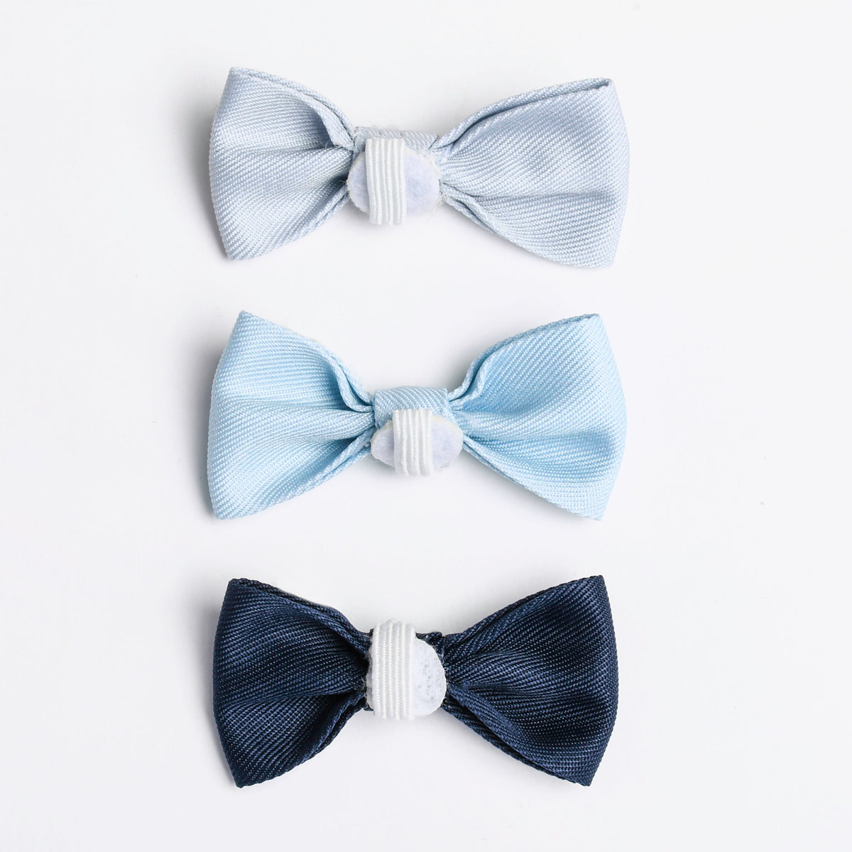 Gray/Blue Nylon Small Pet Bow Ties, 3ct
