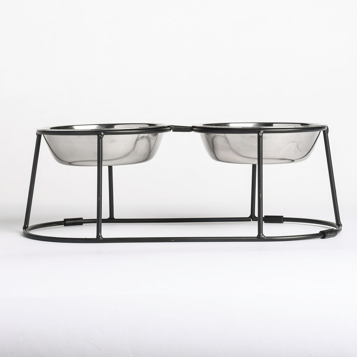 Small Pet Elevated Double Stainless Steel Feeder