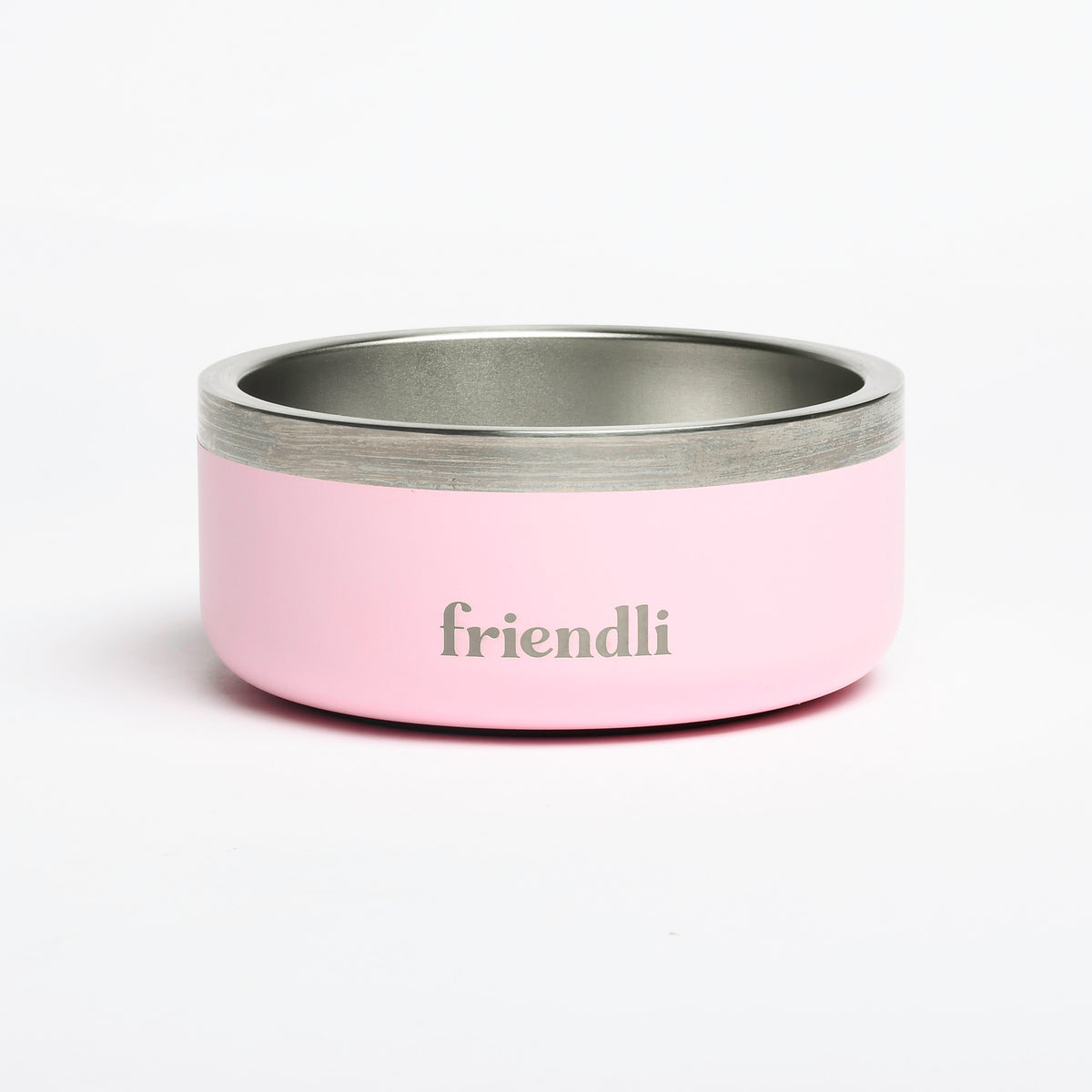 Bubblegum Stainless Steel Double Wall Bowl, 12oz