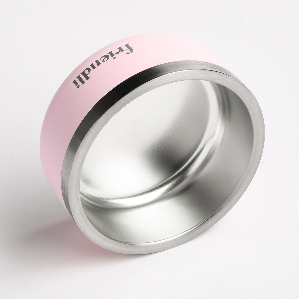 Bubblegum Stainless Steel Double Wall Bowl, 12oz