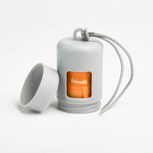 Snow Gray Dog Waste Bag Holder