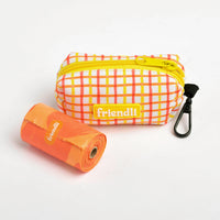 Tangerine Neoprene Dog Waste Bag Holder