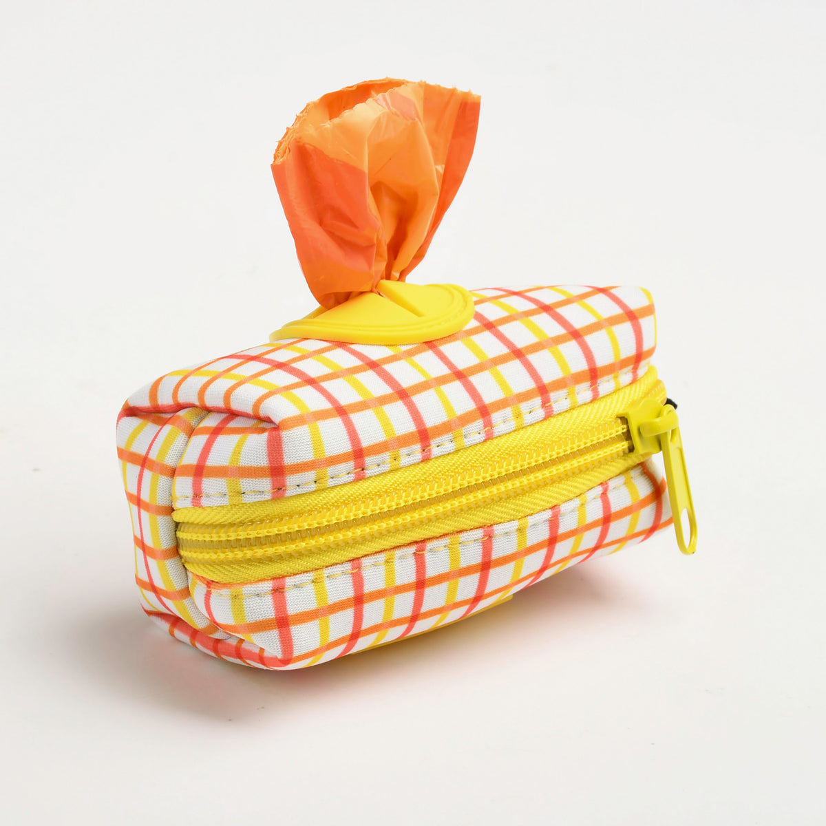 Tangerine Neoprene Dog Waste Bag Holder