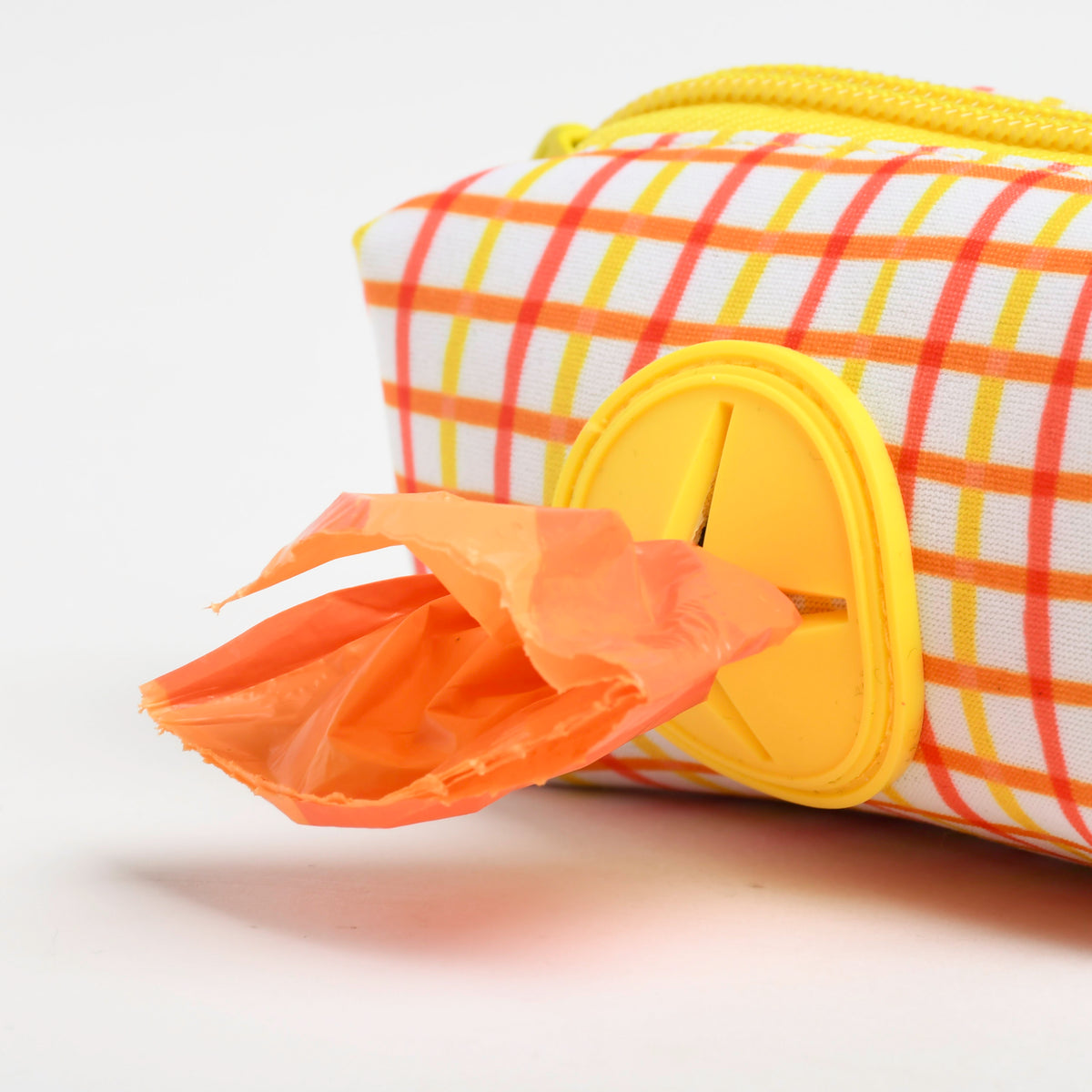 Tangerine Neoprene Dog Waste Bag Holder