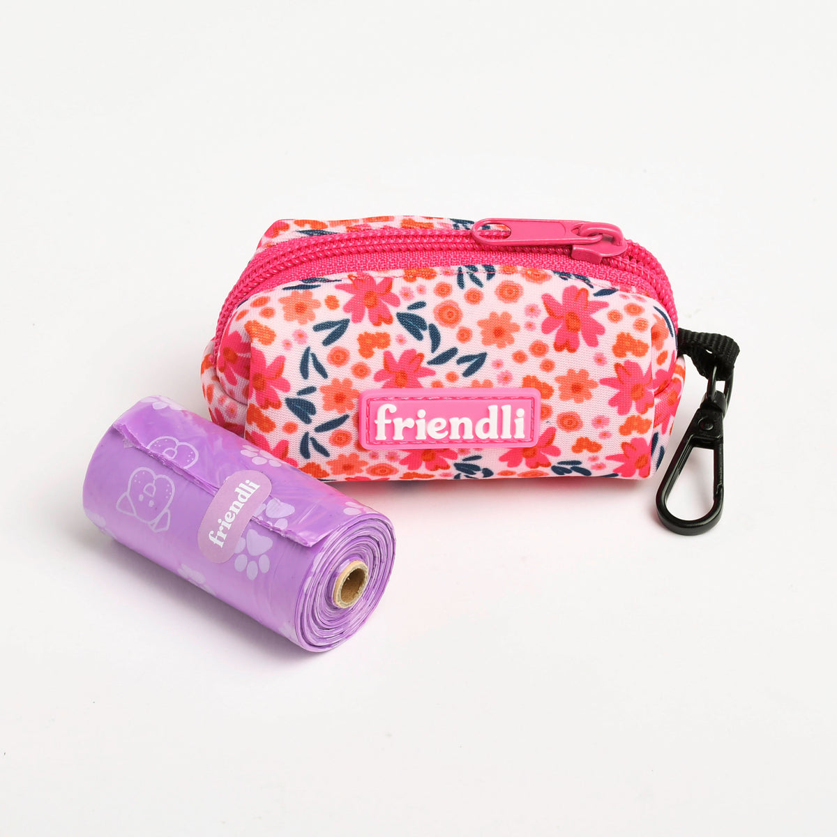 Floral Neoprene Dog Waste Bag Holder