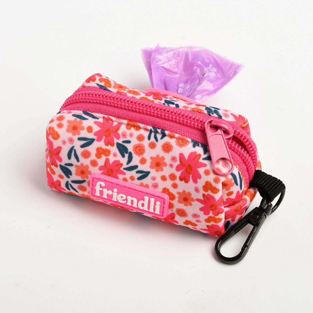 Floral Neoprene Dog Waste Bag Holder