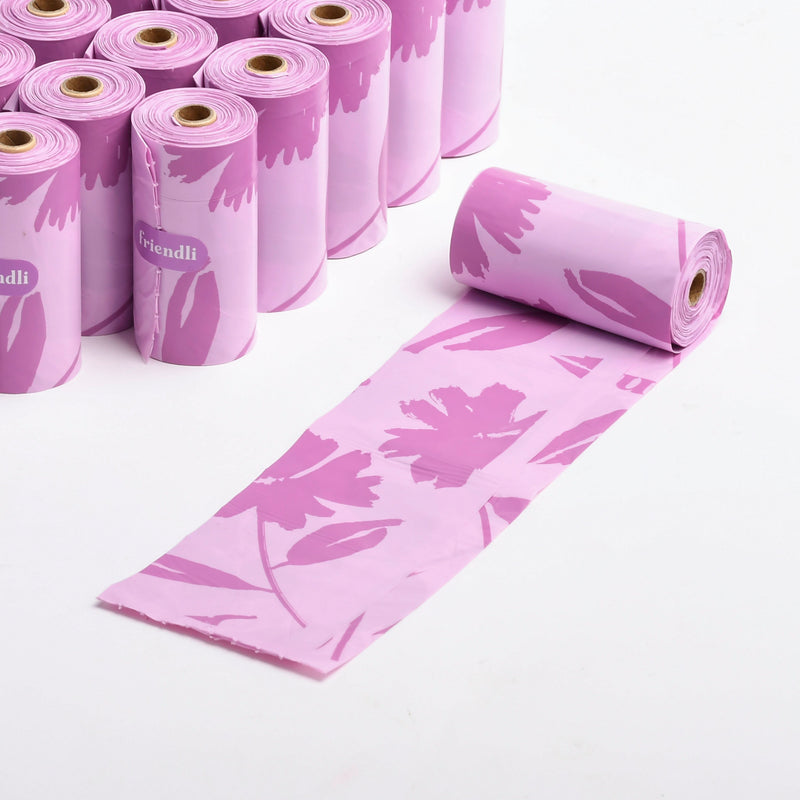 Lavender Scented Dog Waste Bags, 18 Rolls