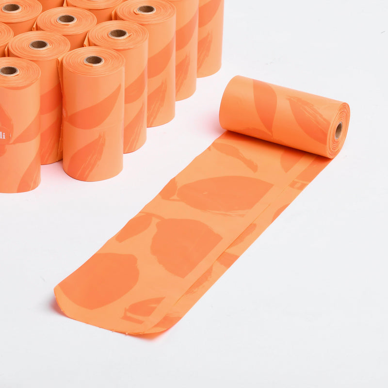 Citrus Scented Dog Waste Bags, 18 Rolls