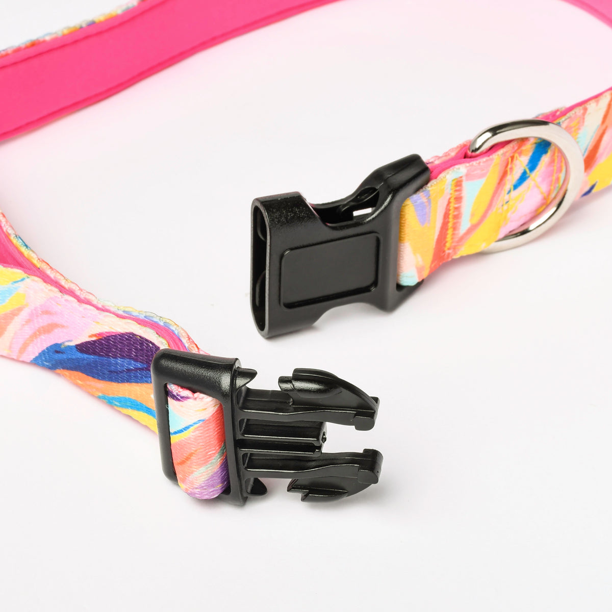 Pink Neoprene Dog Collar