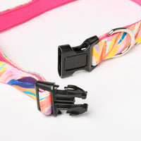 Pink Neoprene Dog Collar