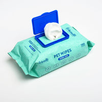 Oatmeal Scented Biodegradable Pet Grooming Wipes, 100ct