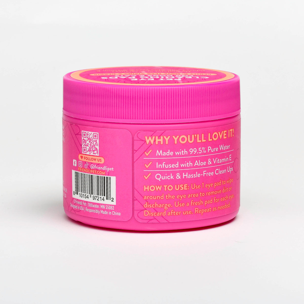 Unscented Pet Eye Cleaning Pads, 100ct