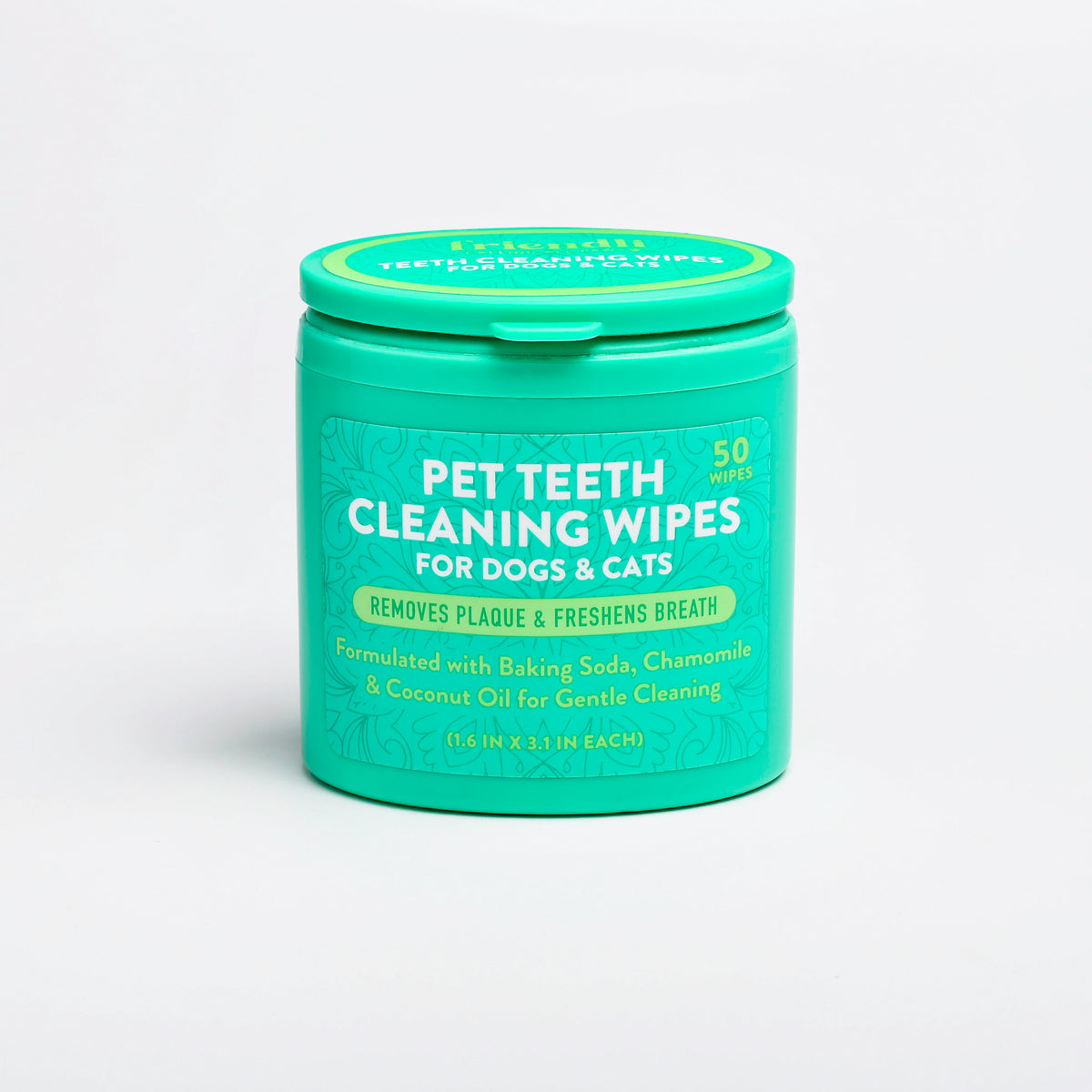 Unscented Pet Dental Finger Wipes, 50ct