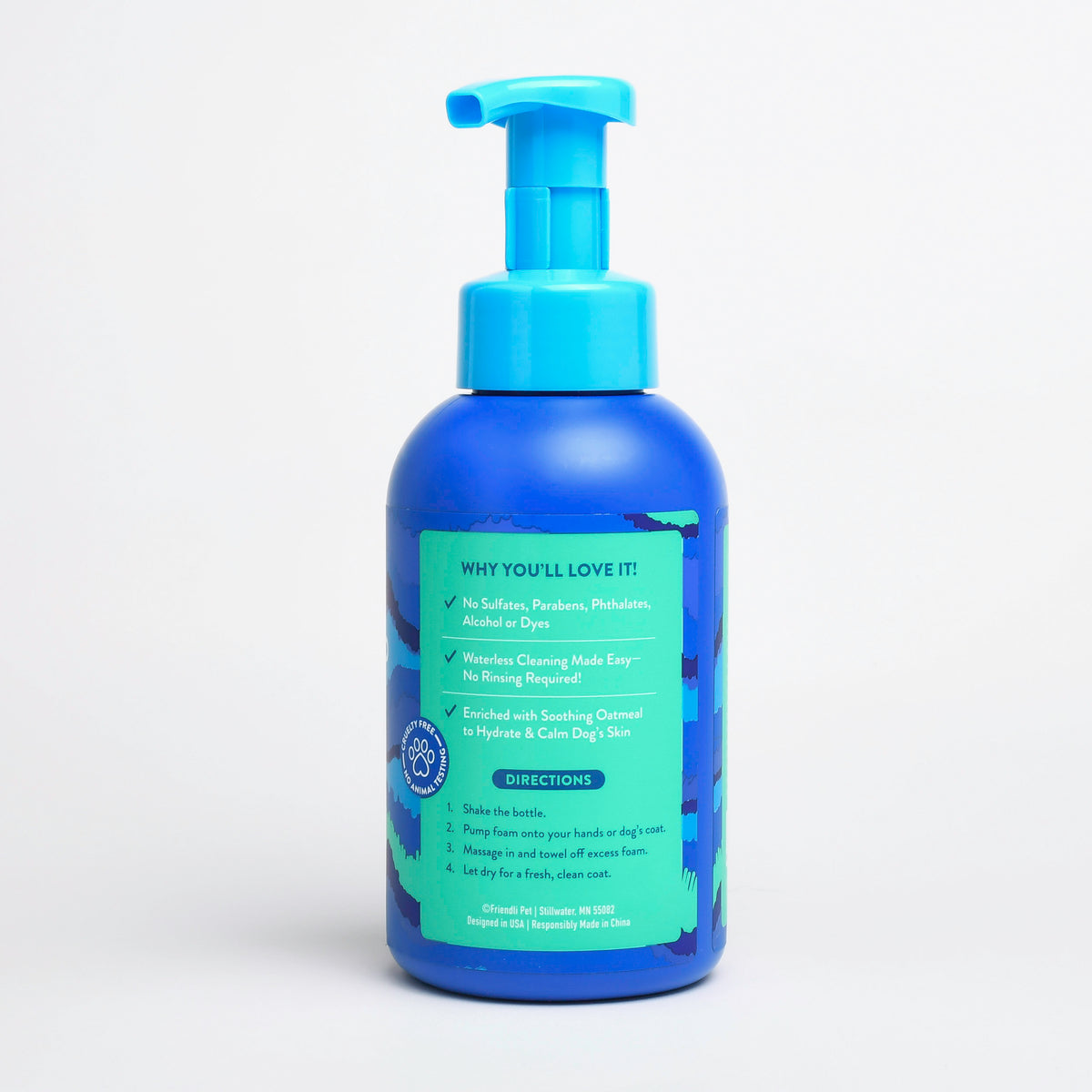 Oatmeal Dog No-Rinse Foam Shampoo, 16.9 fl oz