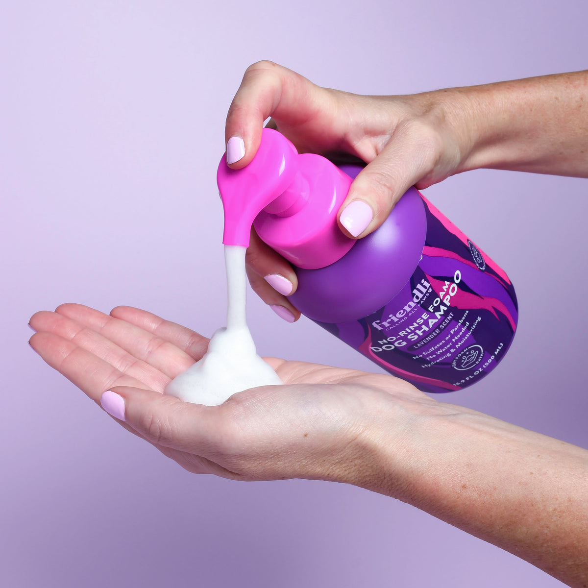 Lavender Dog No-Rinse Foam Shampoo, 16.9 fl oz