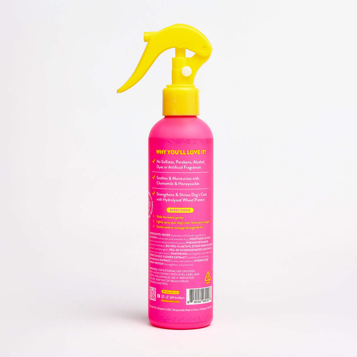 Unscented Dog Detangling Spray, 8.45 fl oz